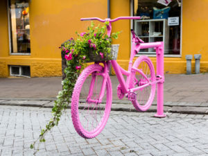 Bicycle gate in Reykjavík